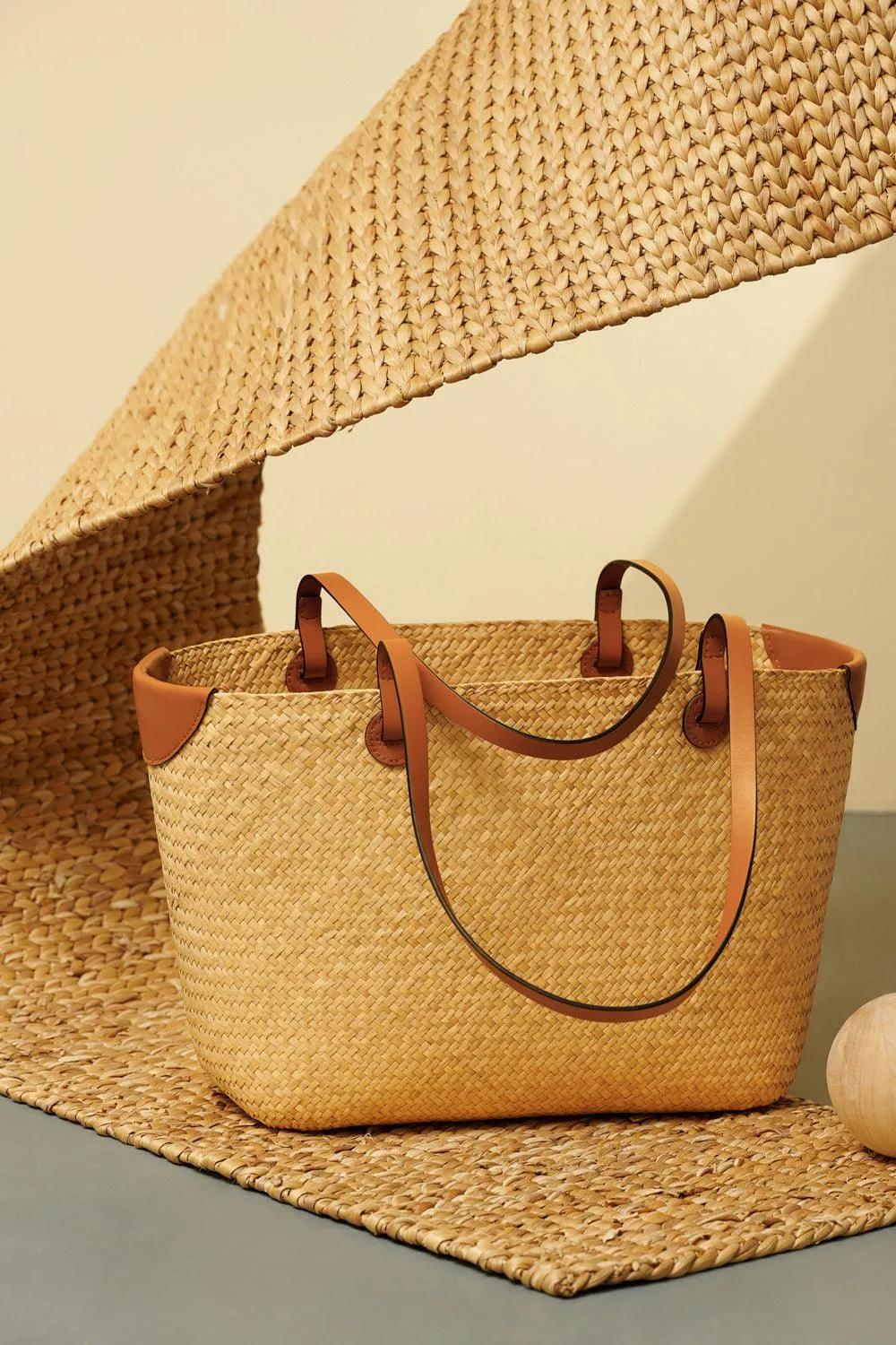 Émile Zipper Lepironia Grass Fiber Bag