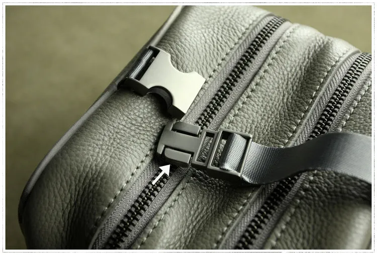 Mini Womens Navy Leather Shoulder Bag Cube Double Zip Leather Crossbody Bag for Ladies