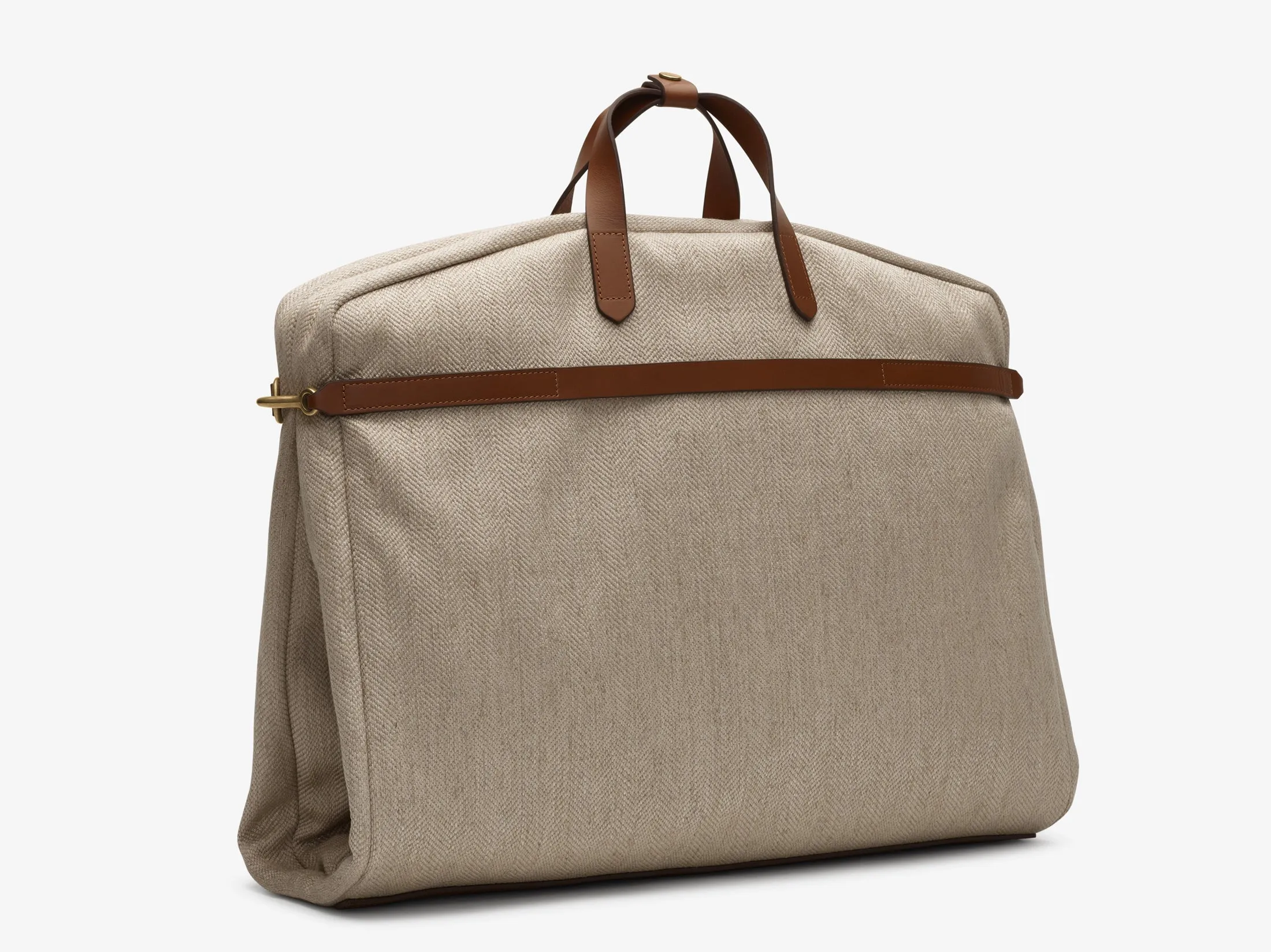 Mismo M/S Suit Carrier - Grand Herringbone / Cuoio