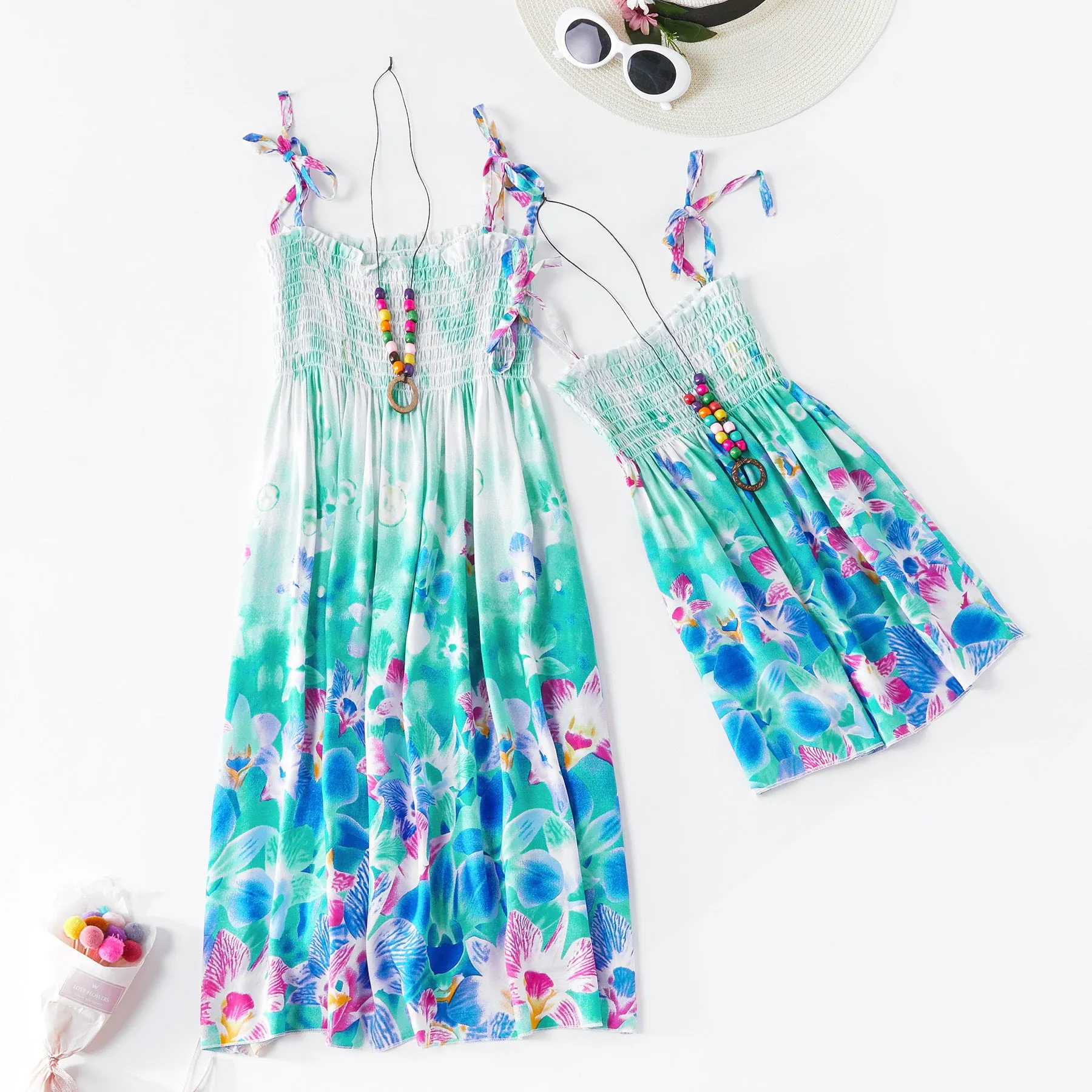 Mommy and me Rainbow Sling Bohemia Beach dresses