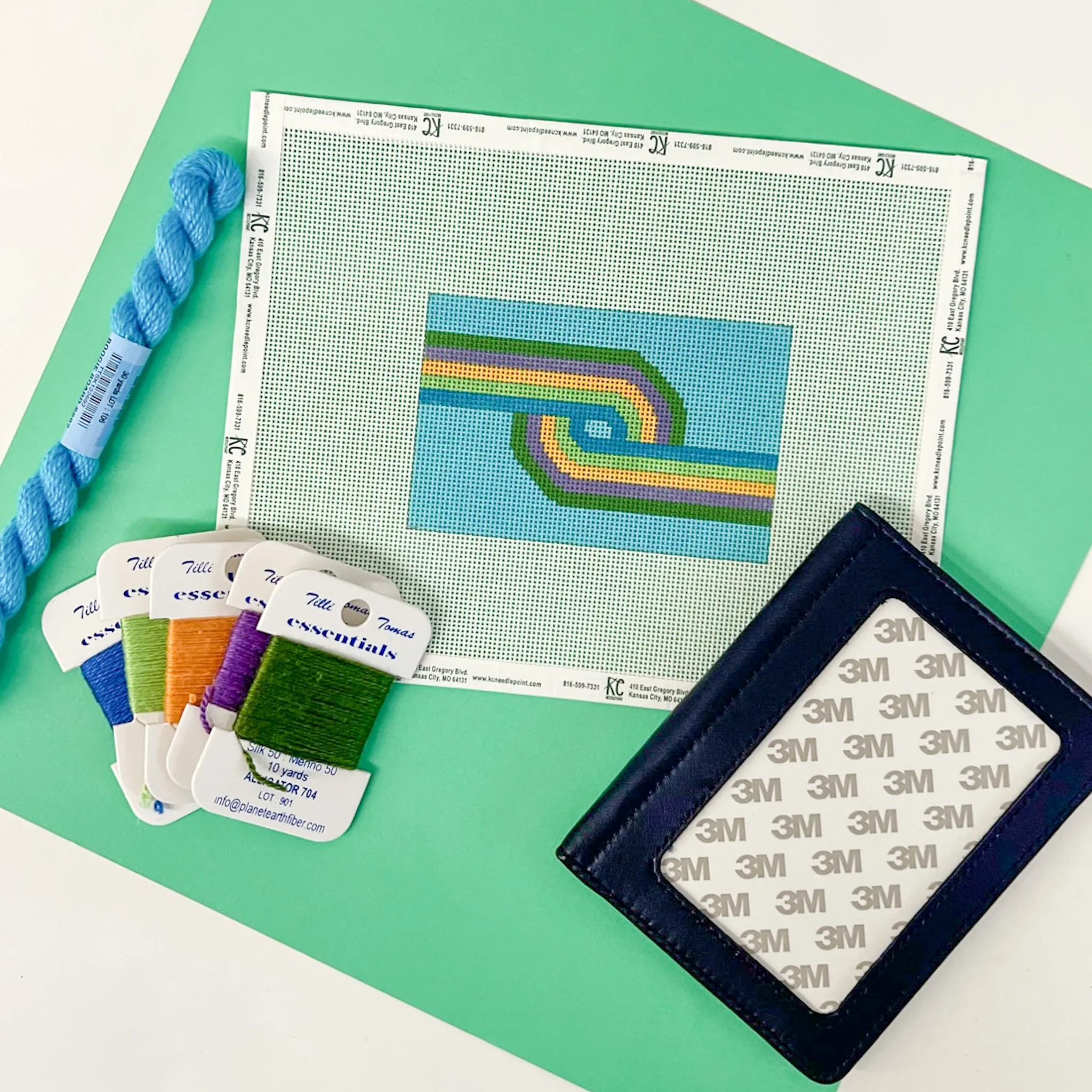 Multi Colored Lines Passport Cover Canvas or Kit