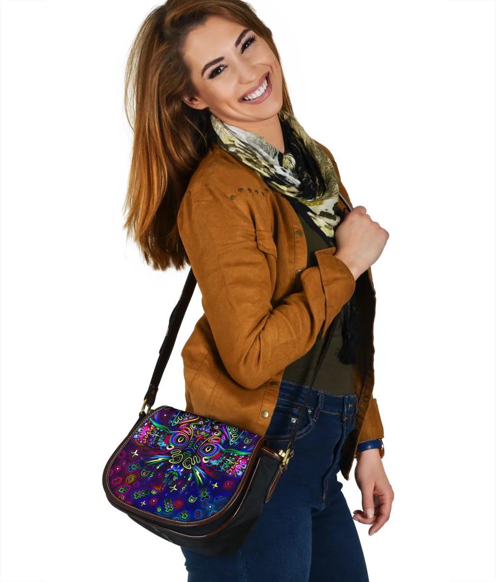 Mystic Cat | Leather Trim Saddle Bag | TAS Visuals