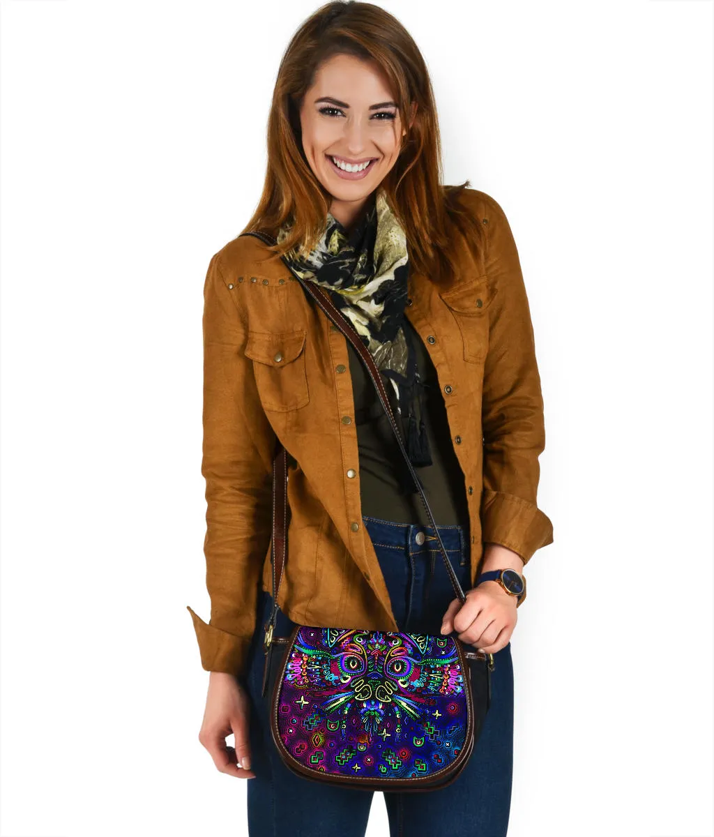 Mystic Cat | Leather Trim Saddle Bag | TAS Visuals