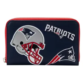 New England Patriots - NFL Patches Zip Around Wallet