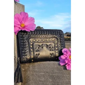 Oversized Leather Wallet Black #lwb