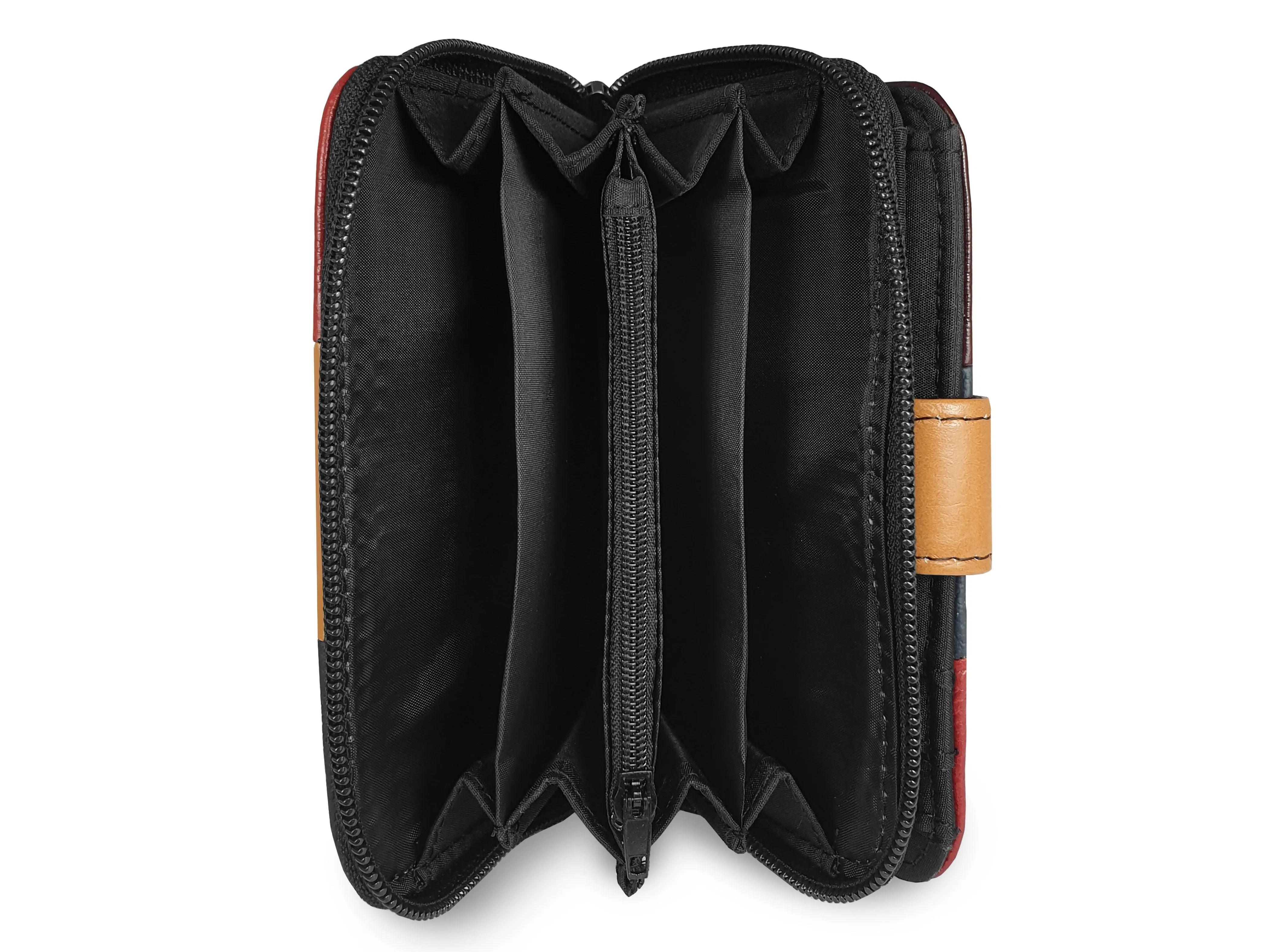 Real Leather Ladies Purse - Multi Coloured, Designer, RFID Blocking