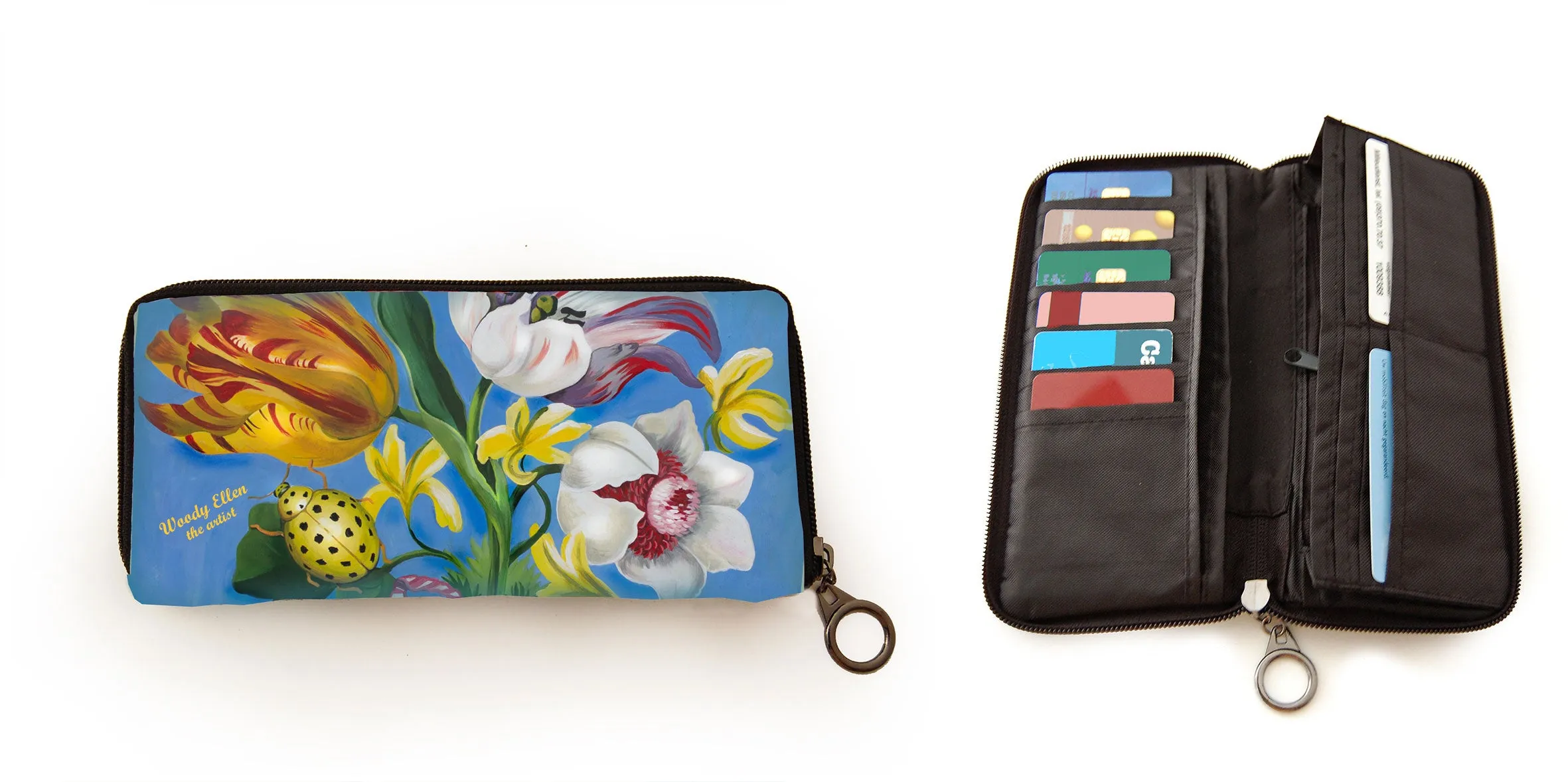 Retro wallet, vintage wallet, Ladybug