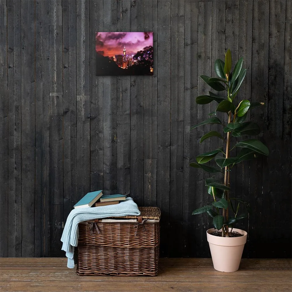 Ruby City Nightscape Canvas (Colored)