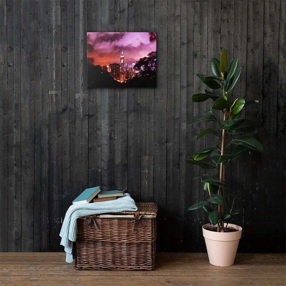 Ruby City Nightscape Canvas (Colored)