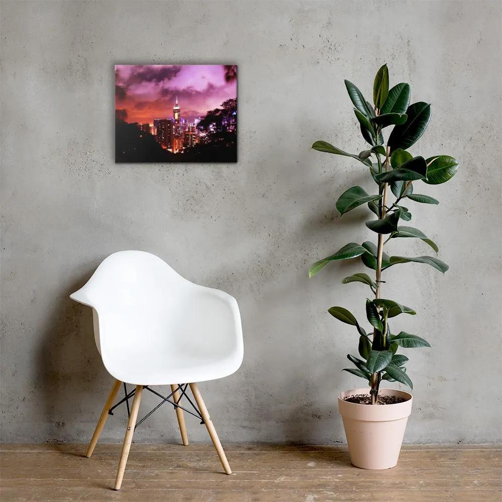 Ruby City Nightscape Canvas (Colored)