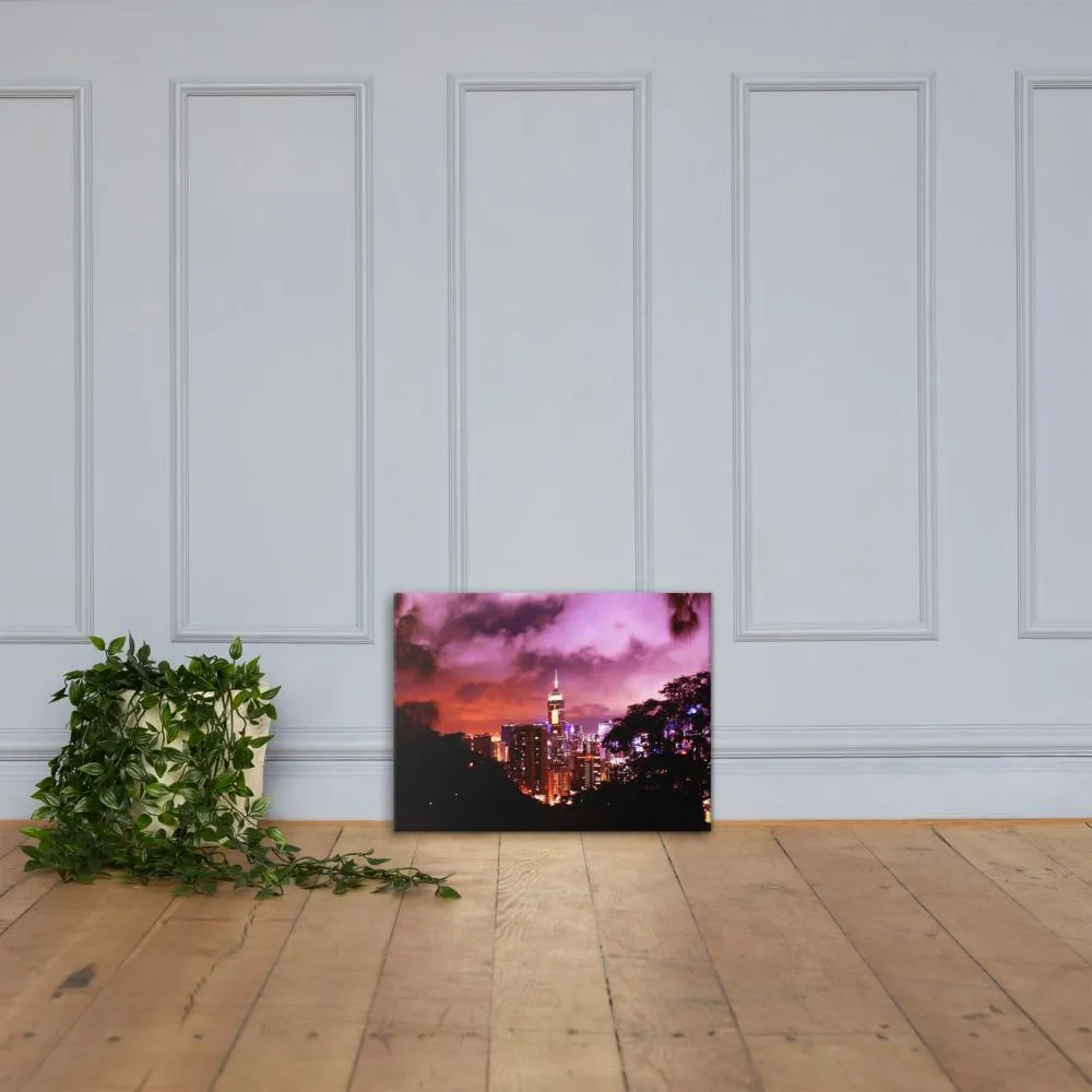 Ruby City Nightscape Canvas (Colored)