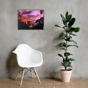 Ruby City Nightscape Canvas (Colored)