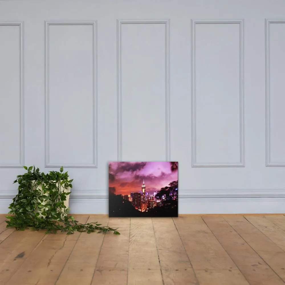 Ruby City Nightscape Canvas (Colored)
