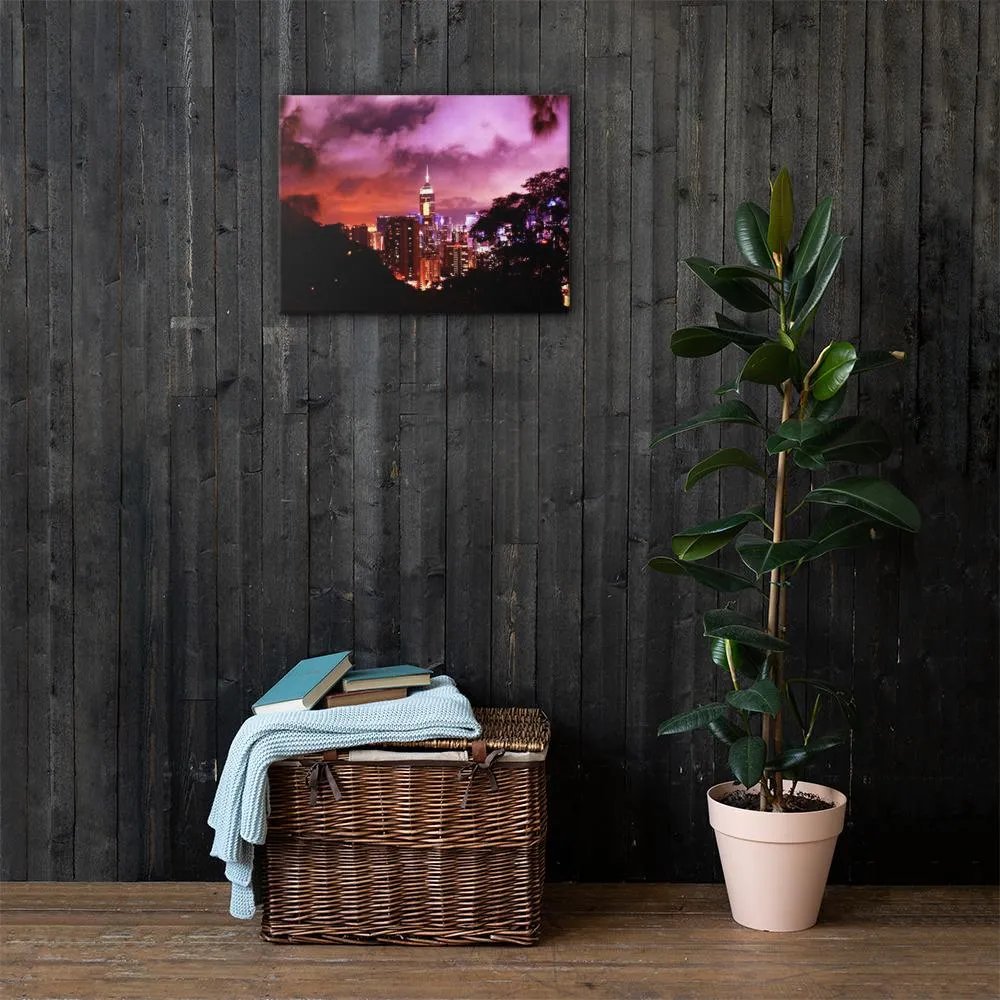 Ruby City Nightscape Canvas (Colored)