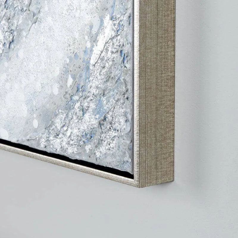 Silver Spiral Framed Canvas