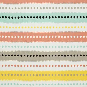 Stripe Dot White/Multi
