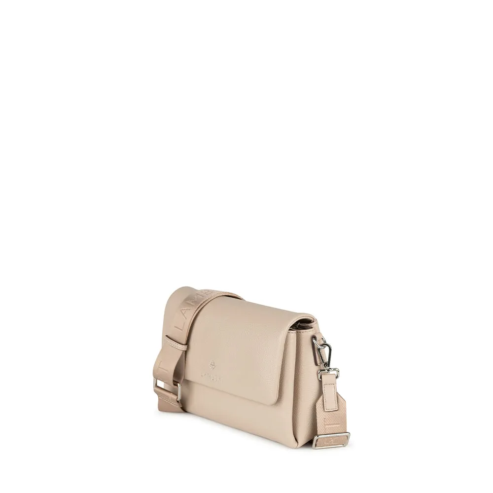 The Judy - Almond Vegan Leather Crossbody Handbag