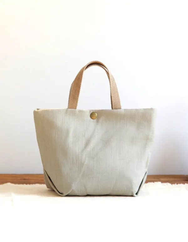 Vintage Floral Mini Canvas Bag