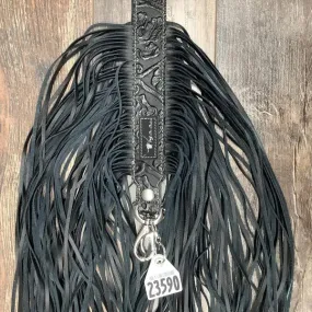 Western Mini Leather Fringe Strap 48" #23590