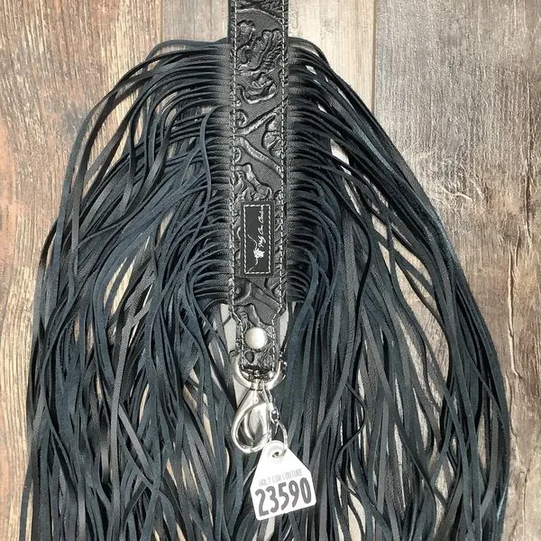 Western Mini Leather Fringe Strap 48" #23590