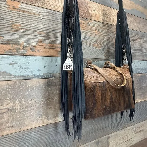 Western Mini Leather Fringe Strap 48" #23590