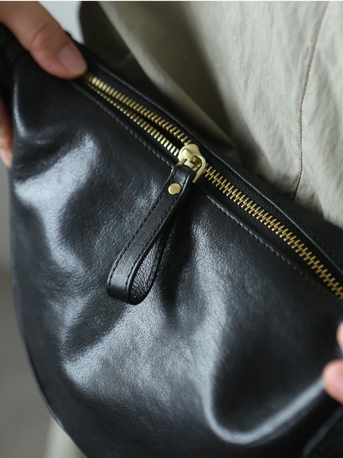 Womens Small Black Leather Crossbody Bag Black Over The Shoulder Bag