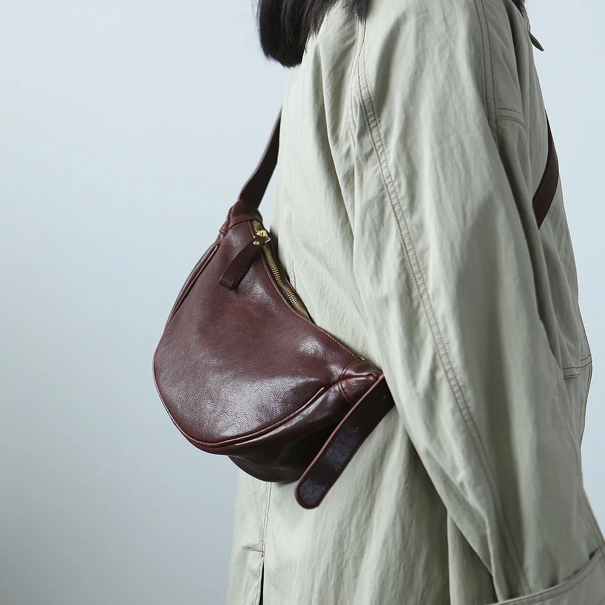 Womens Small Black Leather Crossbody Bag Black Over The Shoulder Bag
